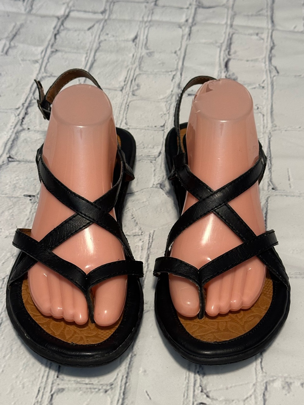 Black Strappy Women's Sandals - Classic Casual Style